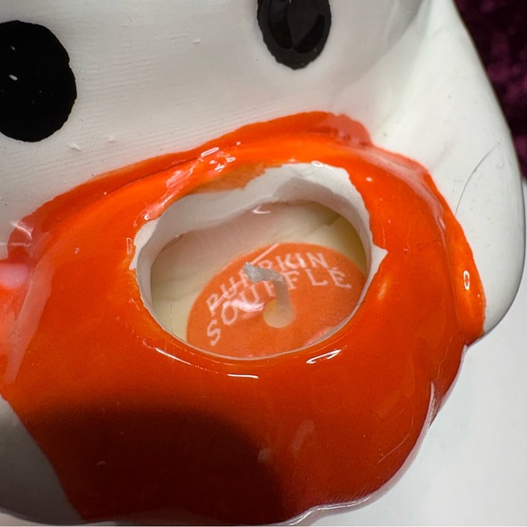 Madison House Halloween Ghost Boo Candle w/Fuzzy Pom Pom Hat&Mini Pumpkin Candle - Picture 7 of 12